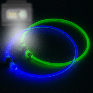 [Final Big Sale]2-Pack Dog Light Up Collar, Rechargeable LED Collars,Waterproof&Adjustable for Small Medium Large Puppy,Cats(US only)